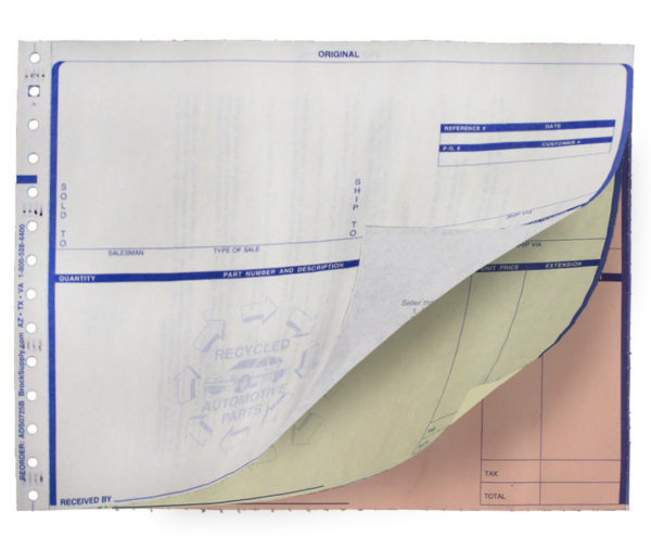 Hollander - Powerlink Invoice 3 Part w/Disclaimer 1000 Per Box